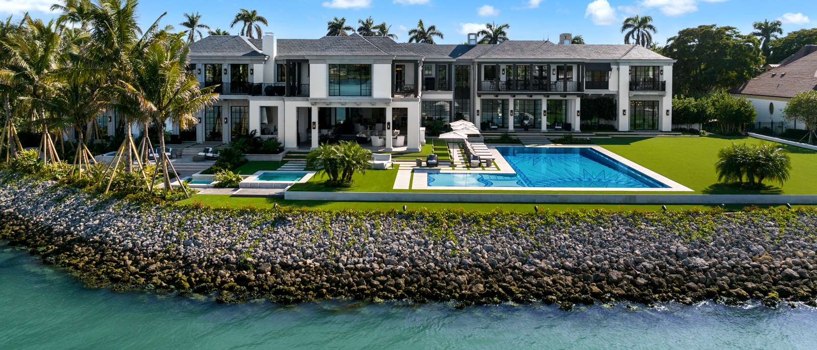 Waterfront luxury estate — a $60M residential project on which Kenneth Tarczewski served in a senior construction role.